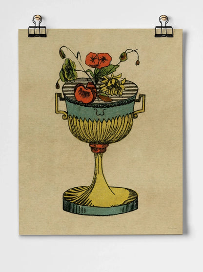 Tarot Card Cups- A3 Giclee Print