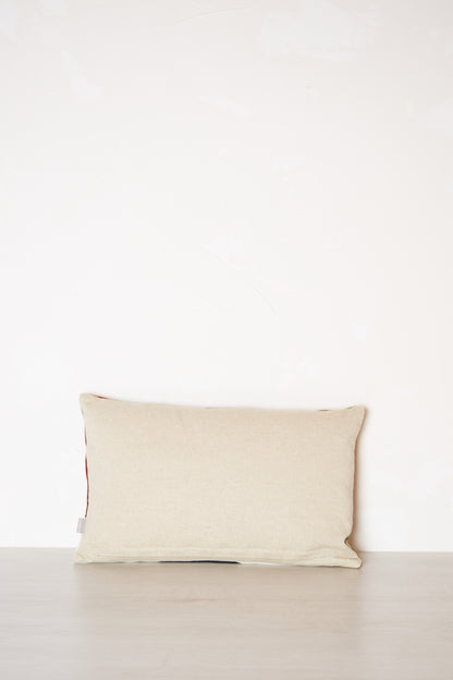 Farel Embroidered Cushion - Geranium -