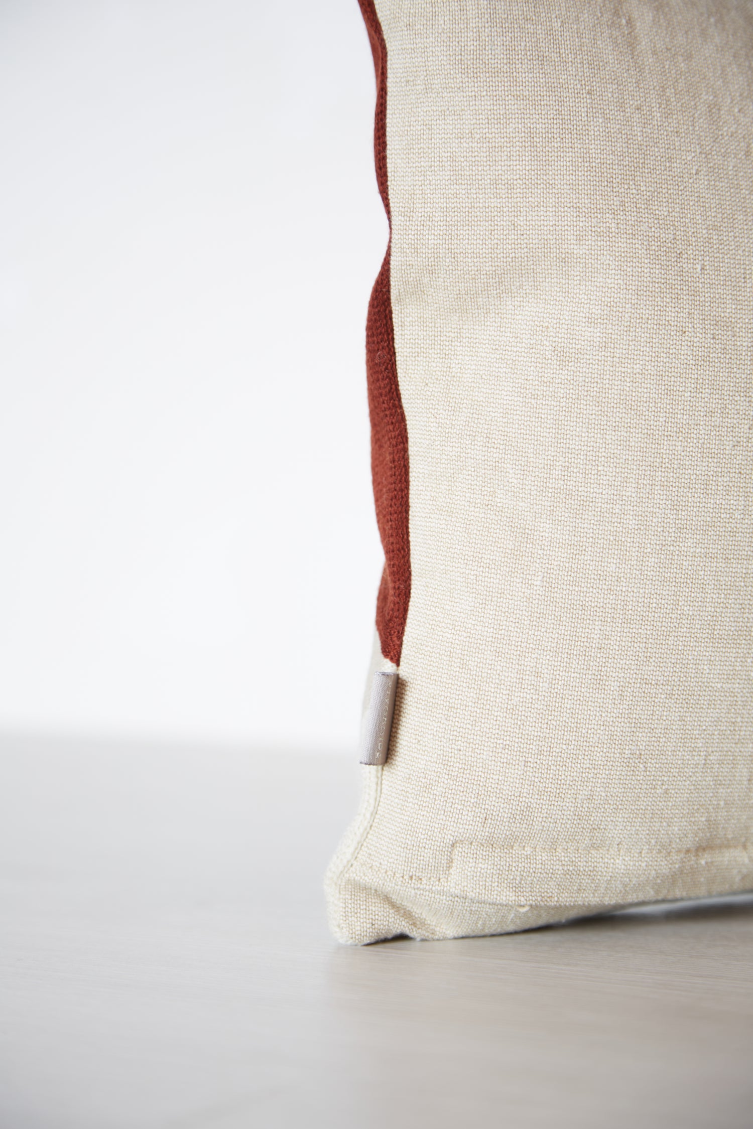 Farel Embroidered Cushion - Geranium -