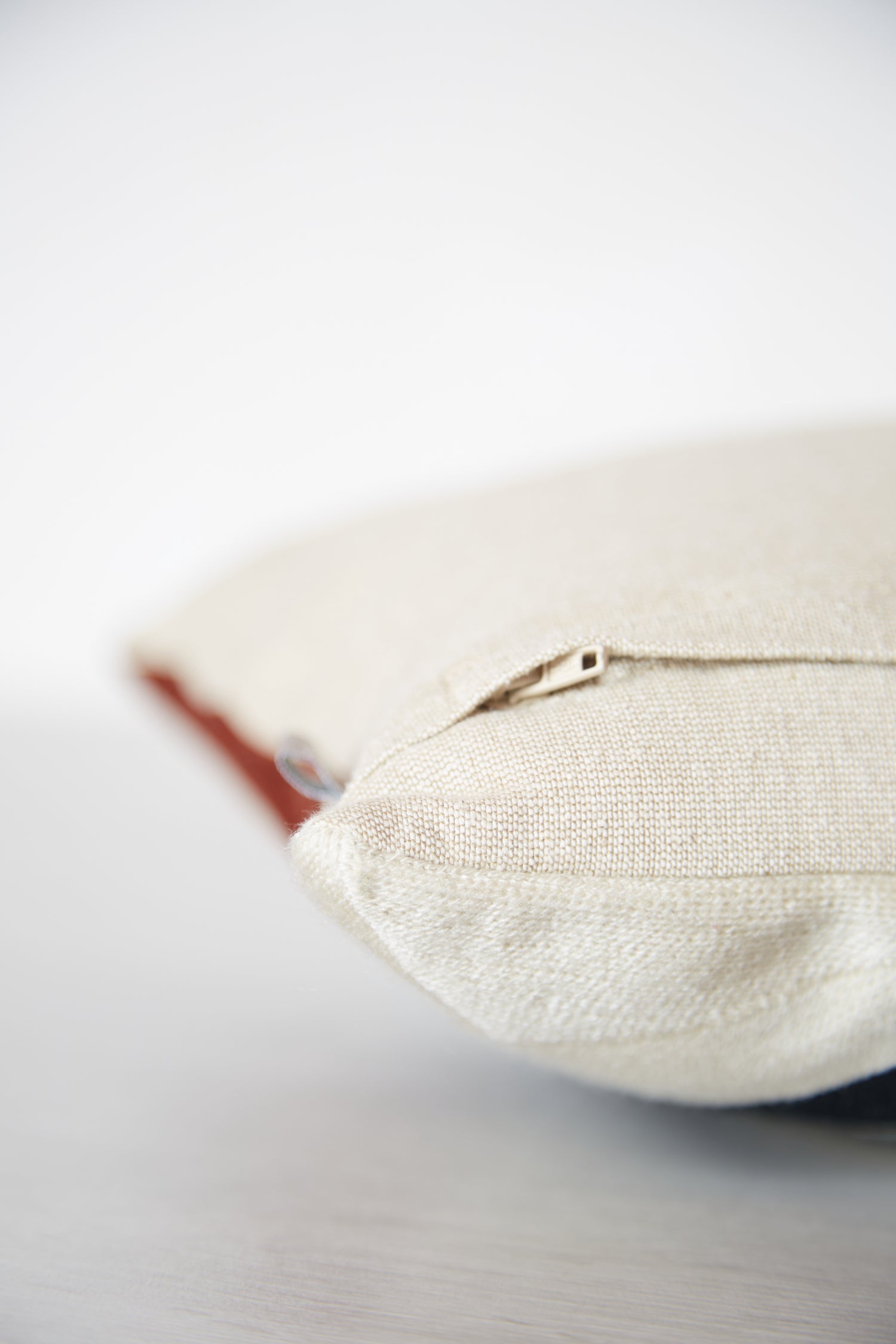 Farel Embroidered Cushion - Geranium -
