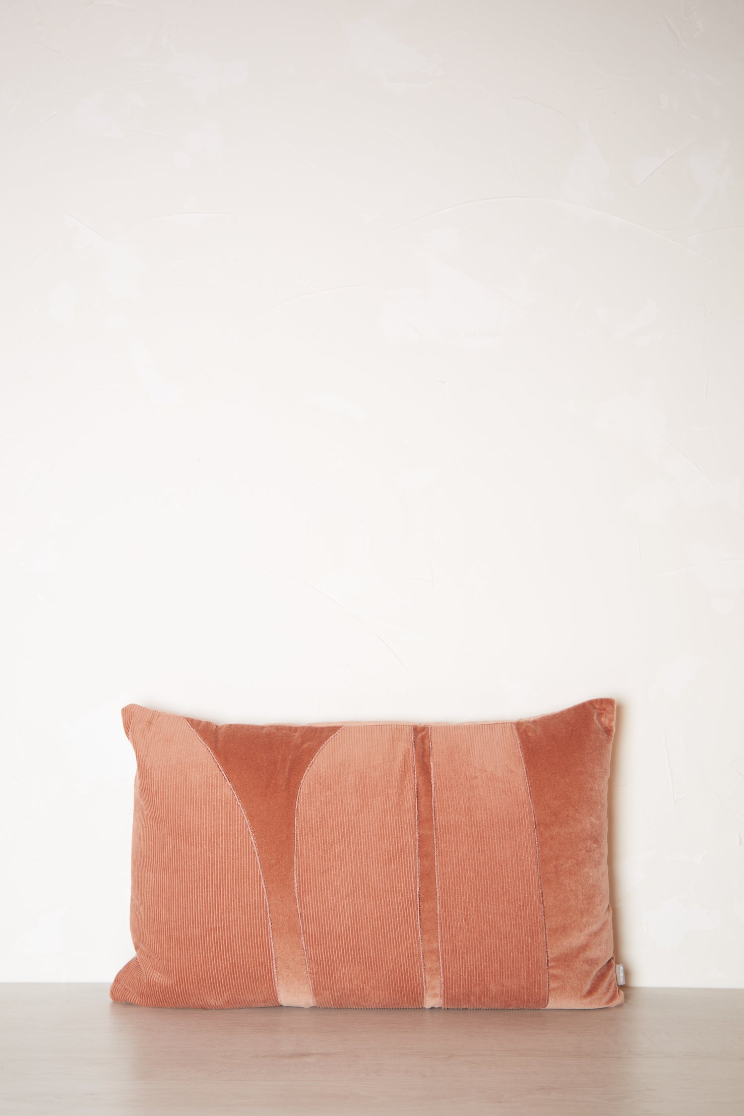Fara Ribbed Corduroy Velvet Cushion Rose
