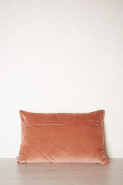 Fara Ribbed Corduroy Velvet Cushion Rose