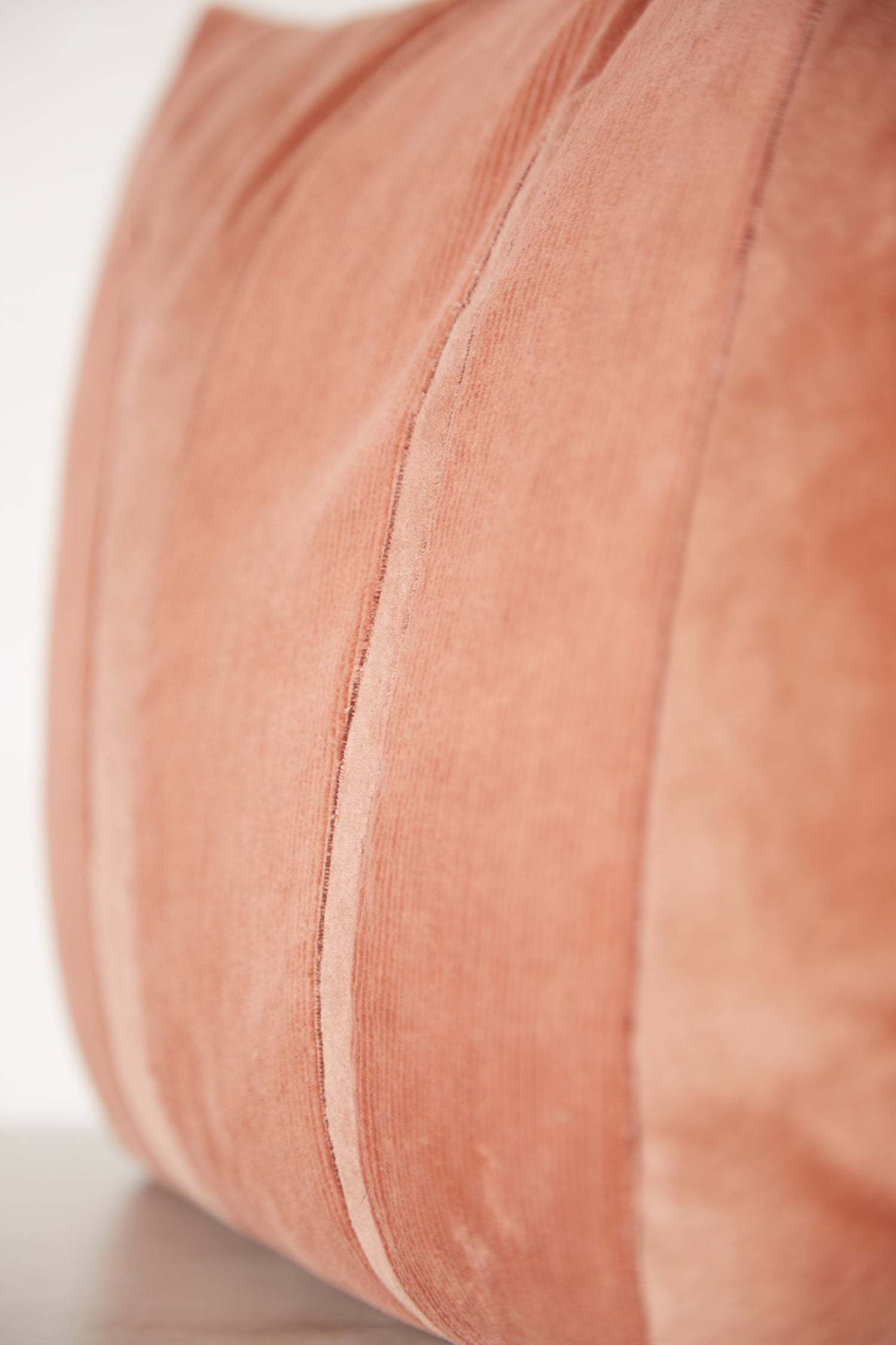 Fara Ribbed Corduroy Velvet Cushion Rose