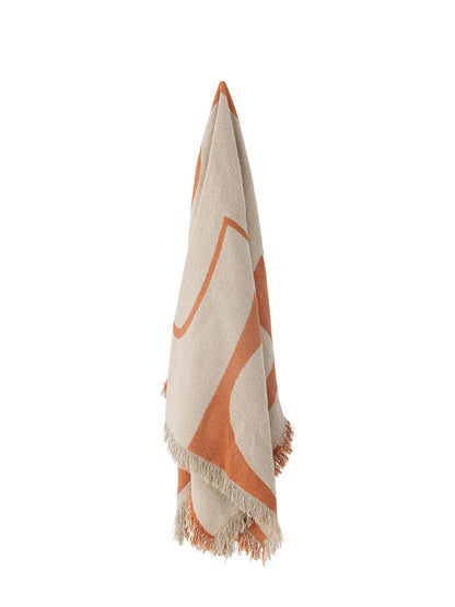 Caya Throw - Orange - Recycled Cotton