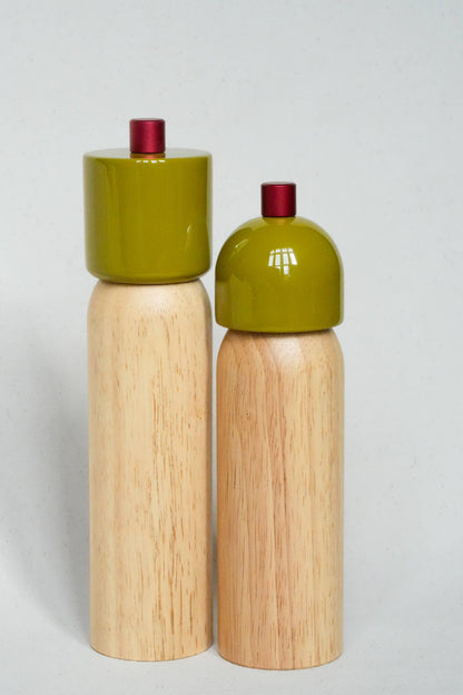 New! Salt &amp; Pepper Grinder - Olive &amp; Red