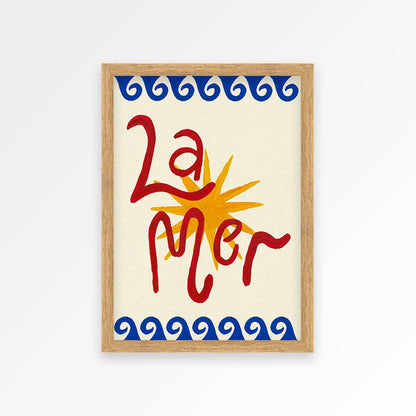 La Mer Hand Painted Print