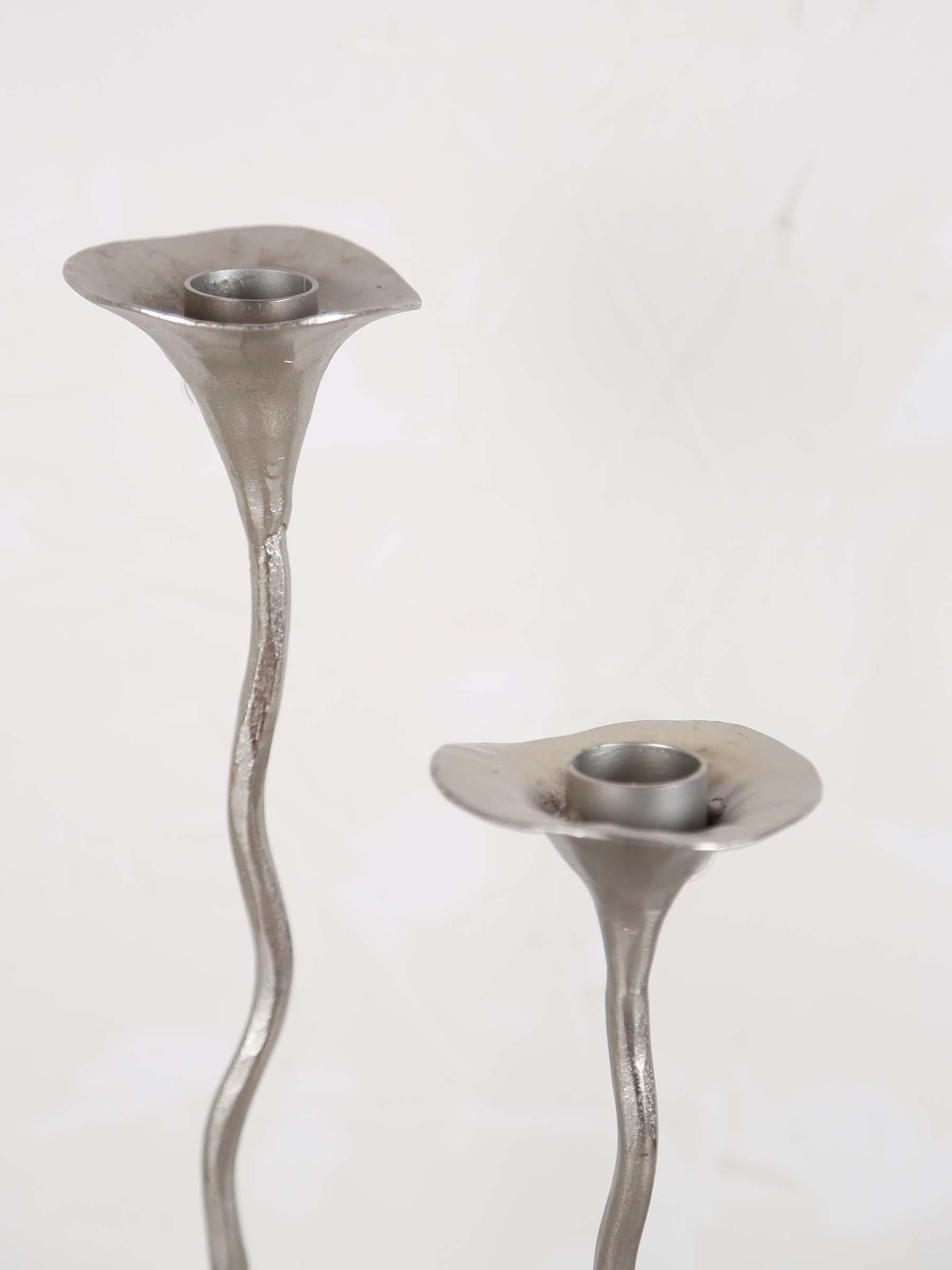 Cala Twisted candlestick - Large - Black