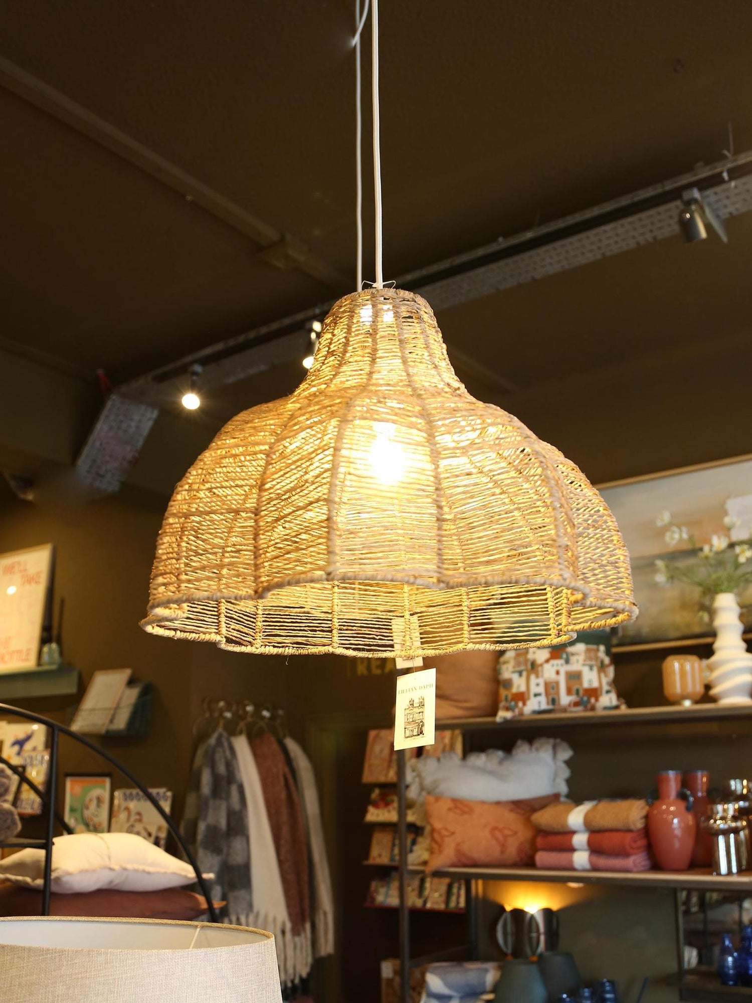 Tonoda Hanging Lamp in Natural Jute - 2 Sizes Available