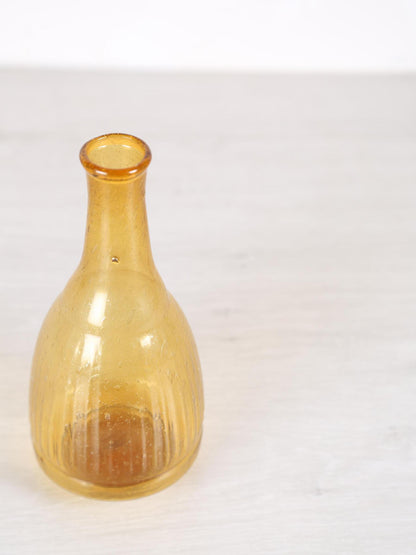 Fann Recycled Glass Vase - Yellow