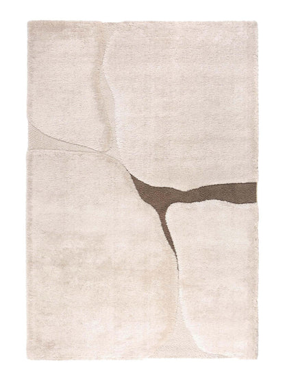 Yan Abstract Recycled Rug - Neige