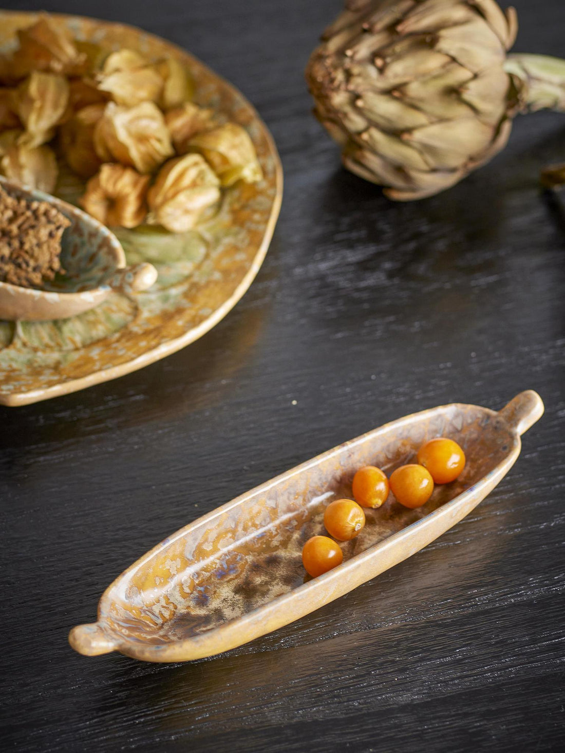 Milani Serving Plate - Brown