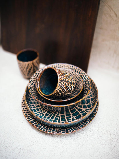 LOTUS - cereal bowl - porcelain - bronze