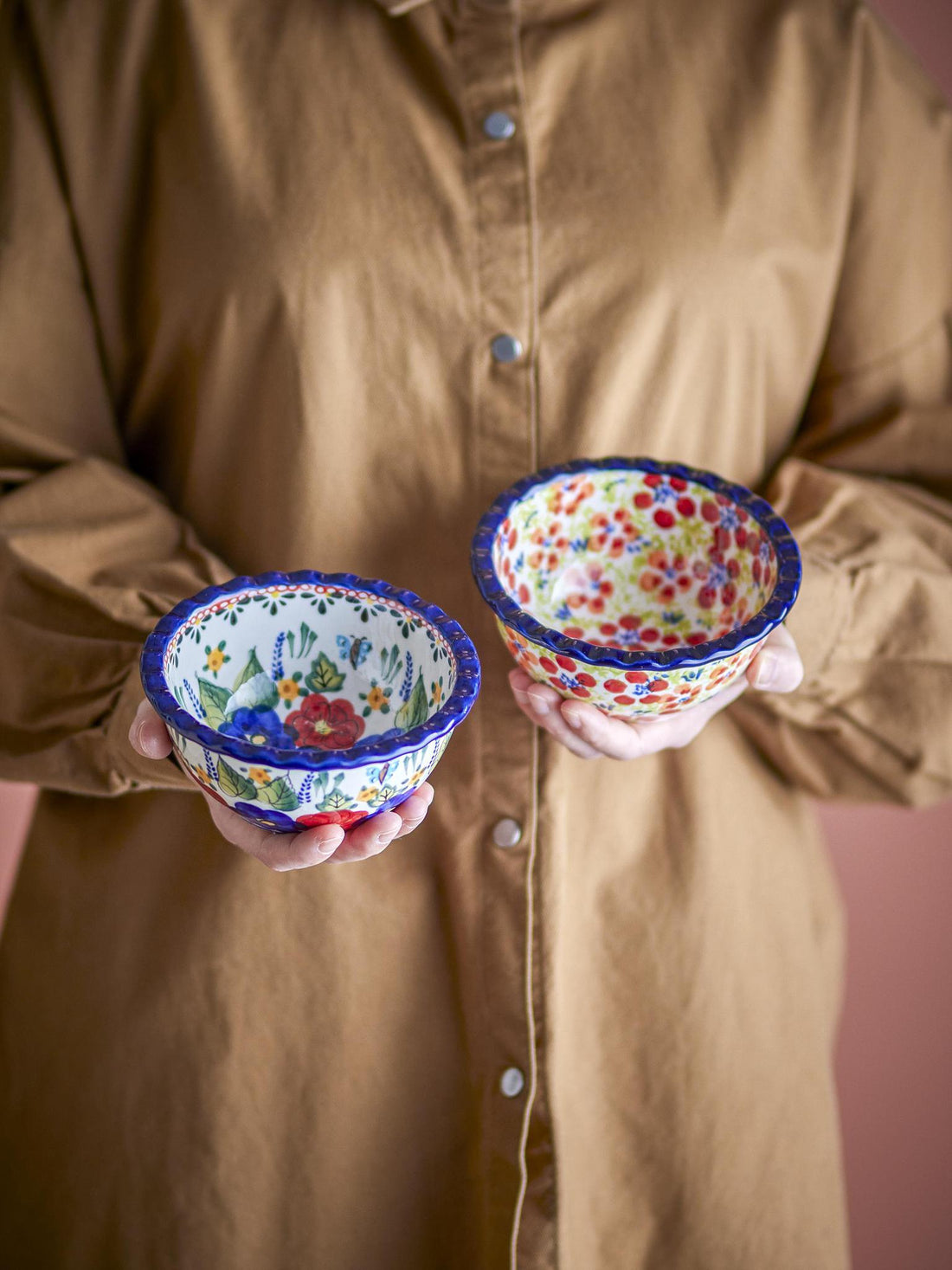 Florist Stoneware Bowl - 2 Pattern Options available