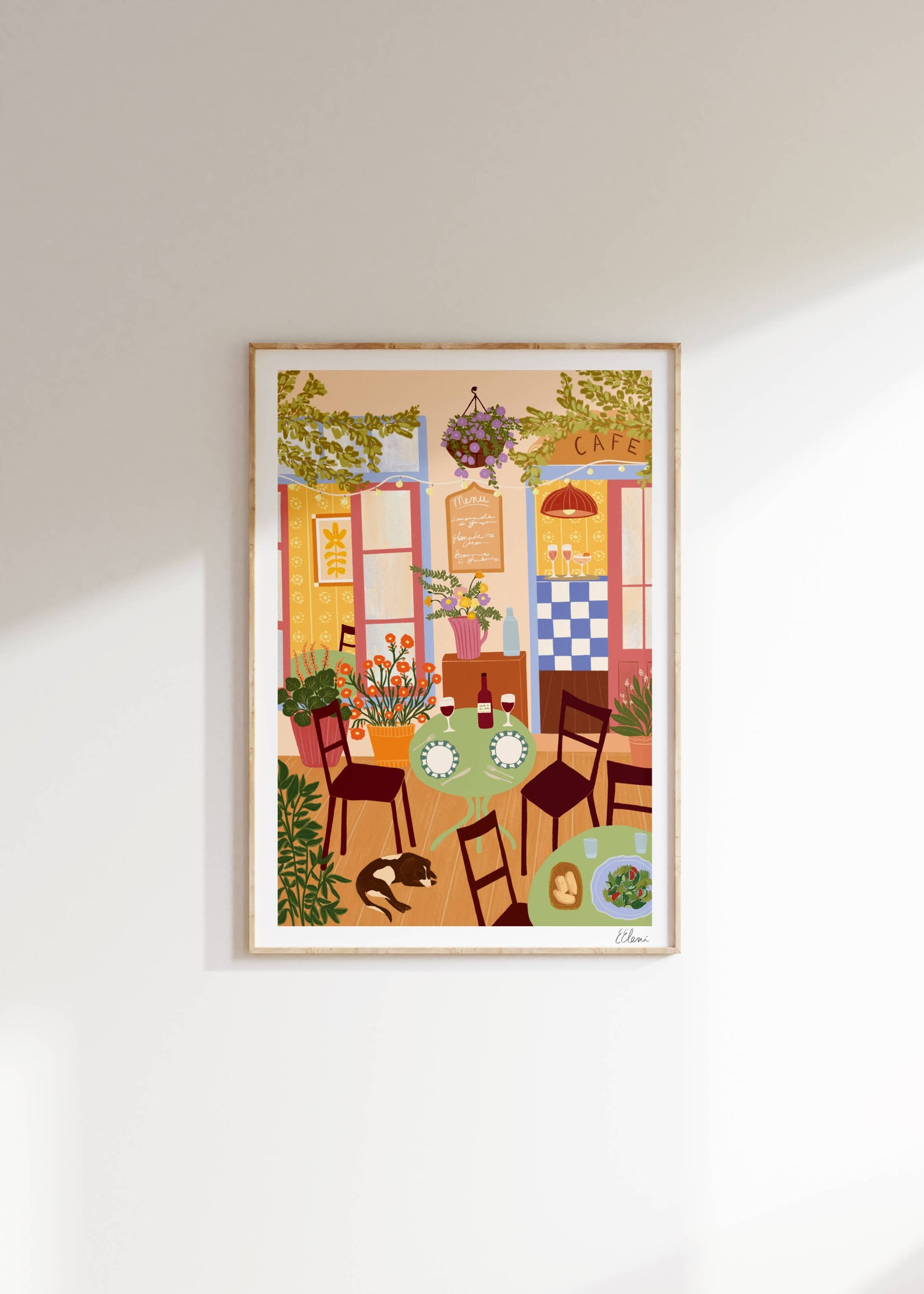 Sunshine Terrace Art Print | El Fresco Dining