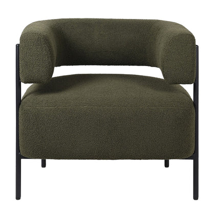 Ayla Green Boucle Accent Chair