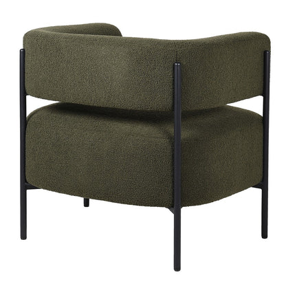 Ayla Green Boucle Accent Chair