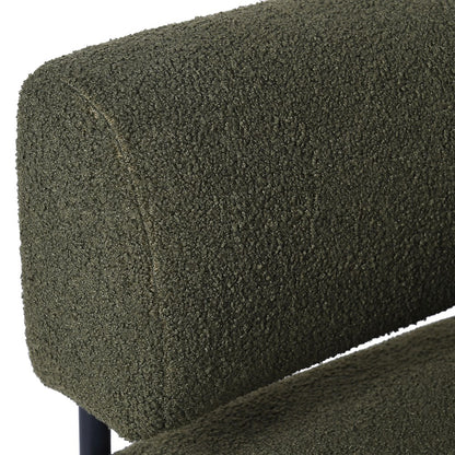 Ayla Green Boucle Accent Chair