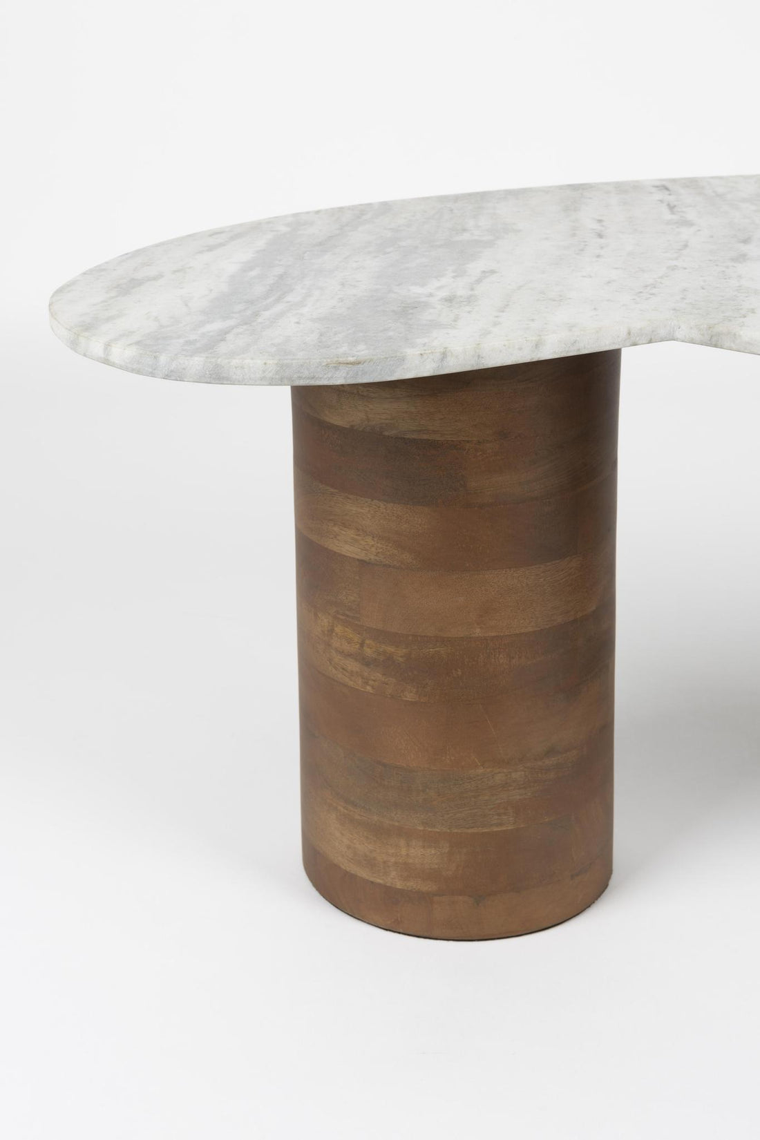 Peli Marble &amp; Mango Wood Coffee Table