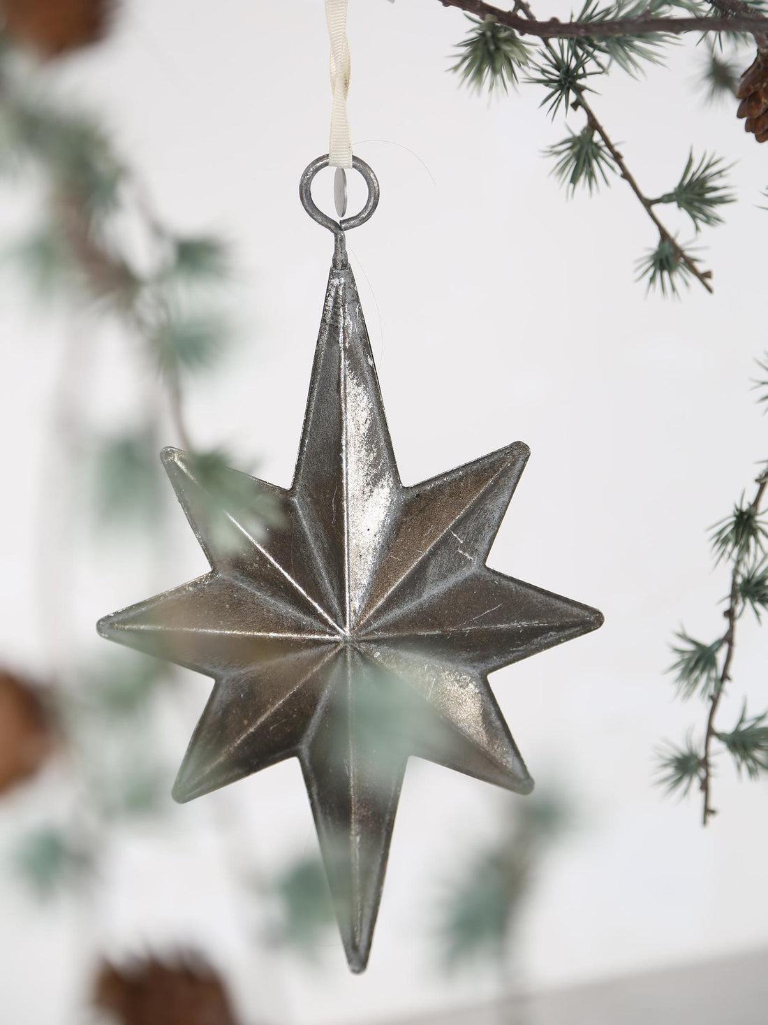 Misella decoration star -Antique Silver