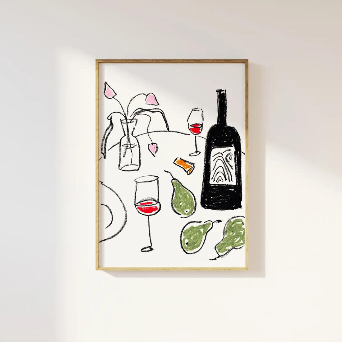 Tulips and Wine at Tillingham Print