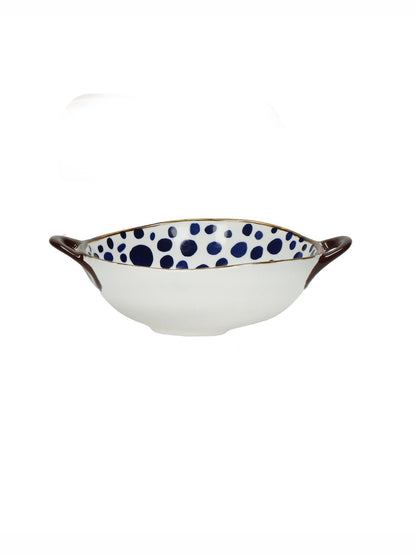 Anafi - oven dish/bowl - porcelain, Blue