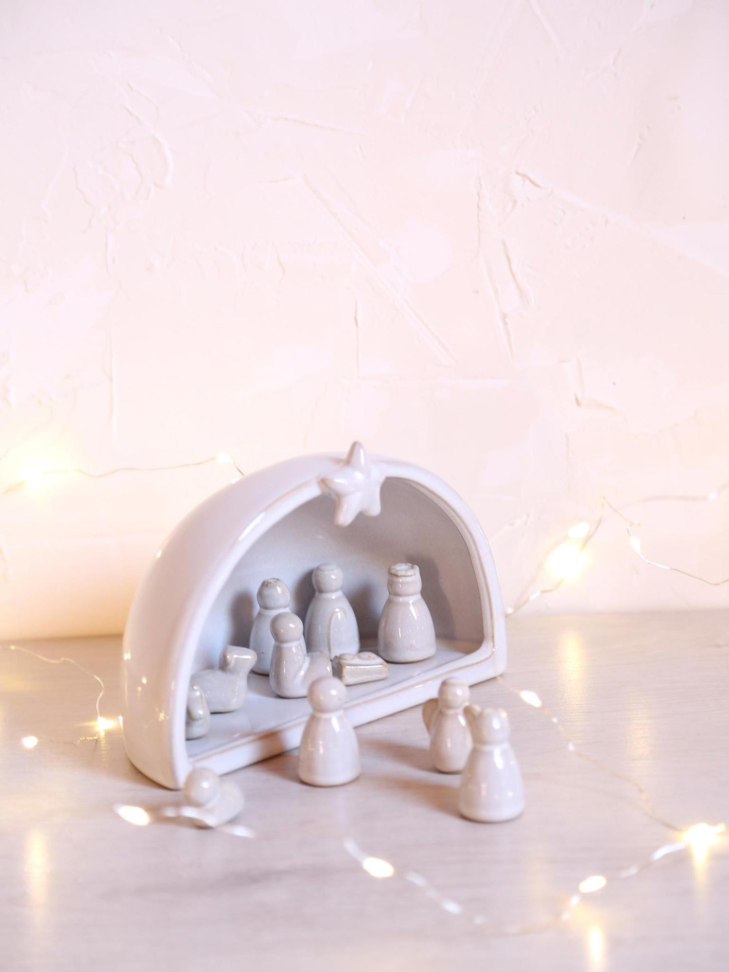 Neutral Scandi Nativity Set - Ceramic