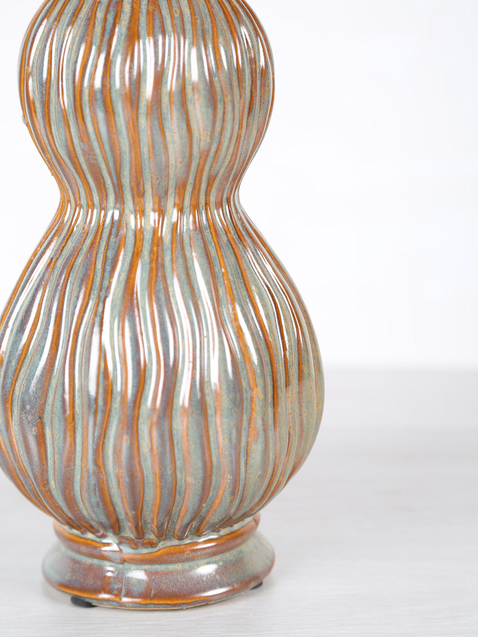 Oswald Blue Ceramic Detailed pot