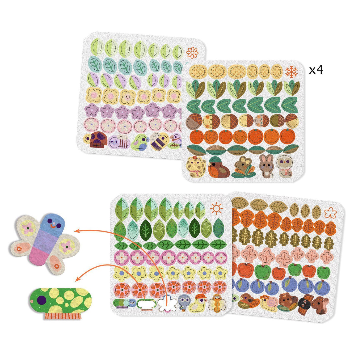 FELT COLLAGE - Through The Seasons