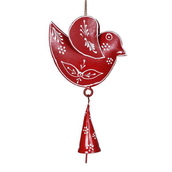 Hand Painted Folk Bird Decoration