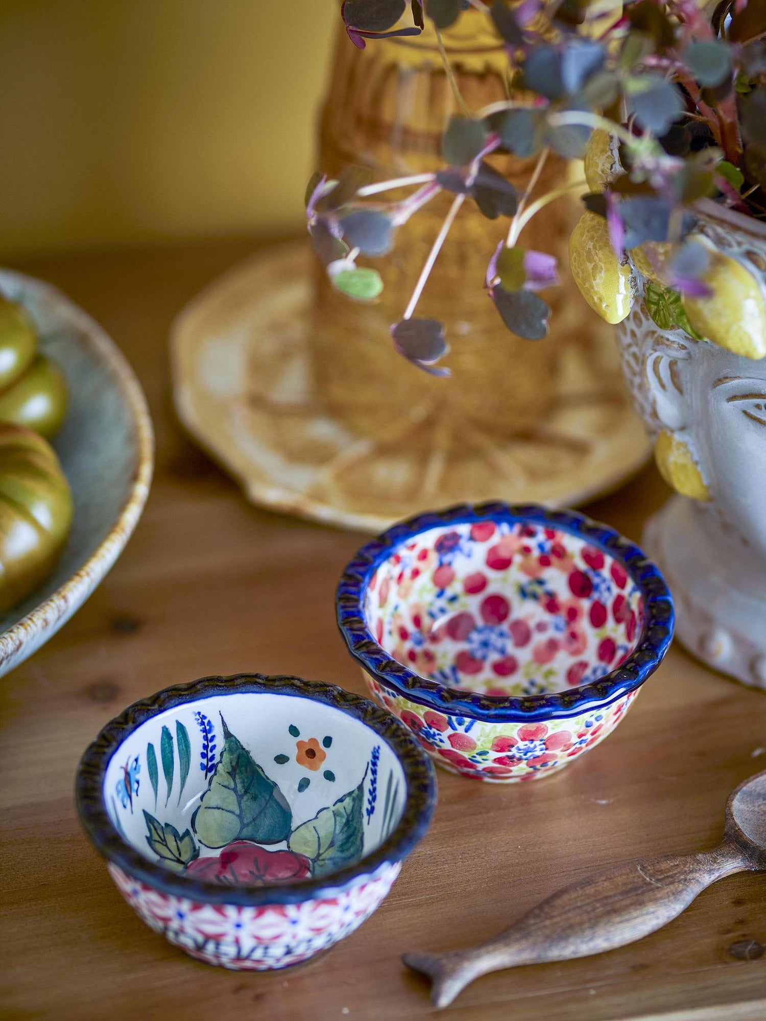 Florist Small Stoneware Bowl - 2 Pattern Options Available