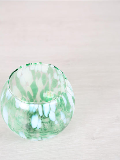 Halleye Round Stormlight Glass Pot - 3 Colours Available