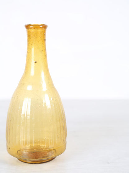 Fann Recycled Glass Vase - Yellow