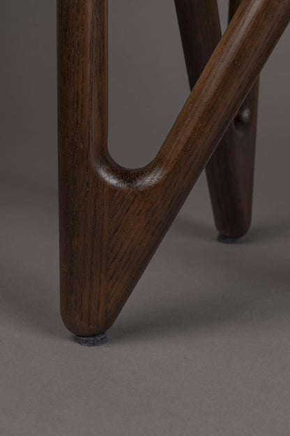 Naia Oak &amp; Glass Side Table