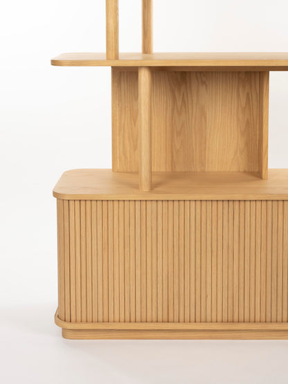 Barbier Wooden Bookcase - Natural