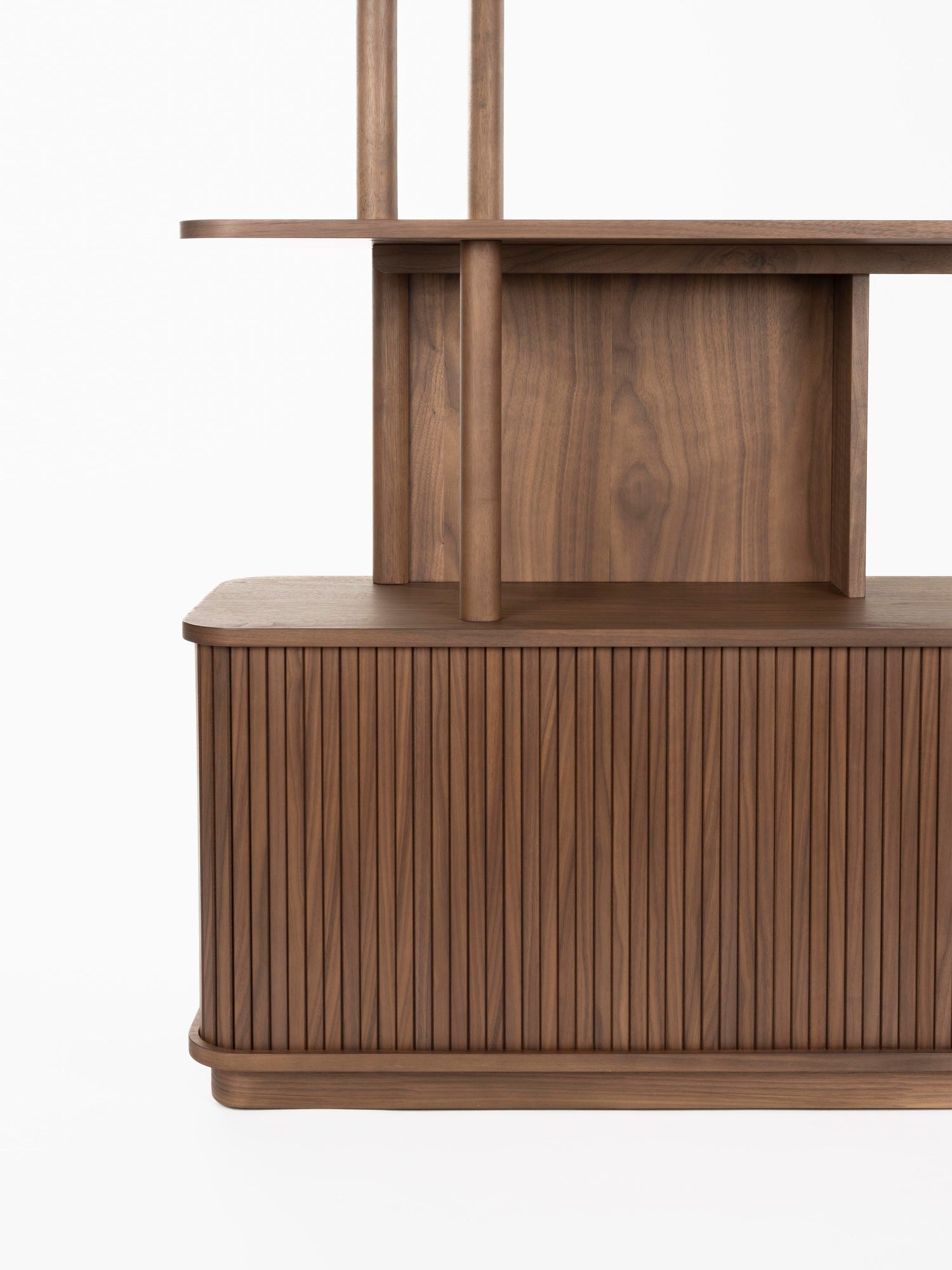 Barbier Wooden Bookcase - Walnut
