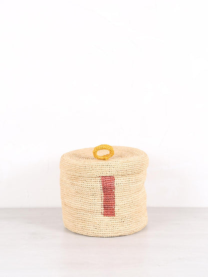 Large Handmade Raffia Basket - 5 patterns available