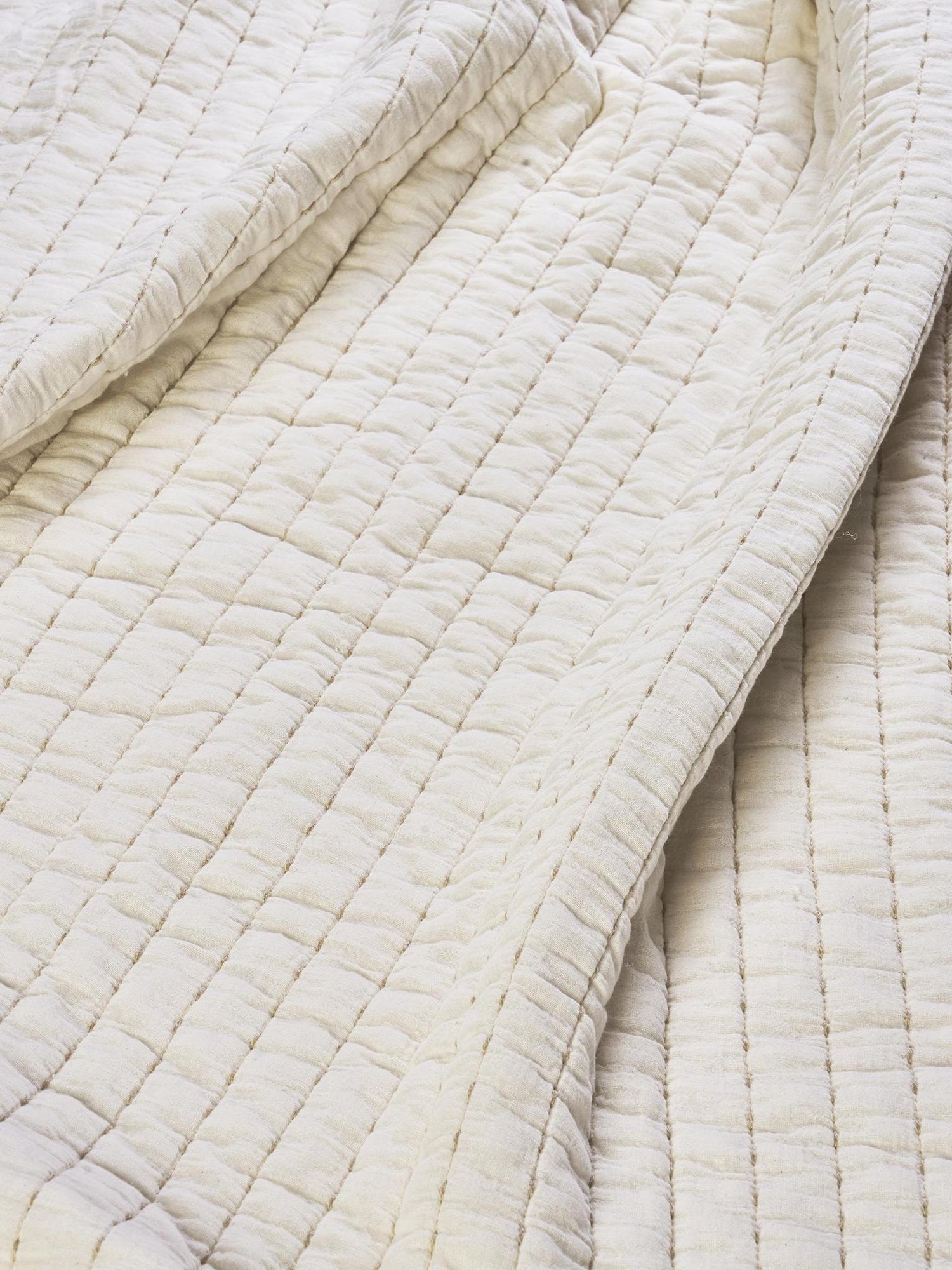 Quilted Cotton Throw - Colour Options Available