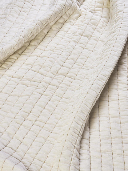 Quilted Cotton Throw - Colour Options Available