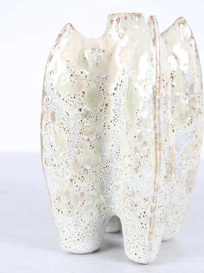 Shareece Cream Ceramic Shaped Vase - 3 Sizes Available