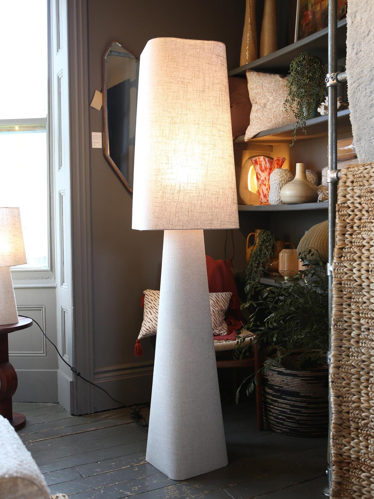 Mikko Linen Floor Lamp