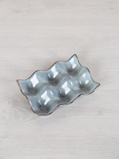 Nordic Sea Stoneware Egg Tray