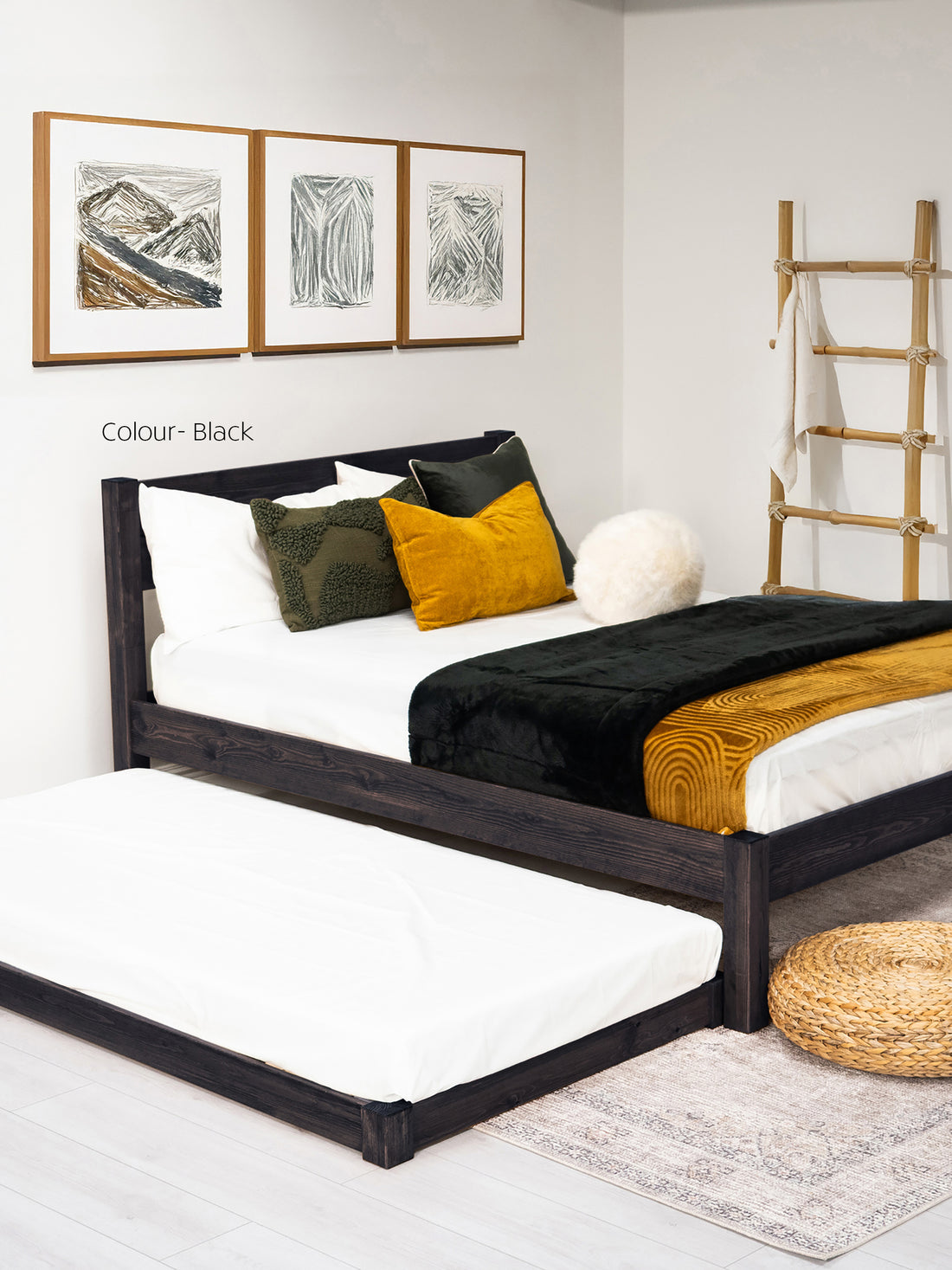 Model 10 - Wooden Trundle Bed