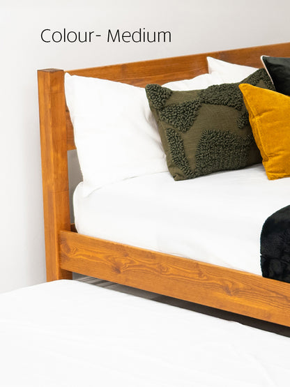 Model 02 – Handmade Wooden Platform Bed (No Headboard) - Colour &amp; Size Options Available