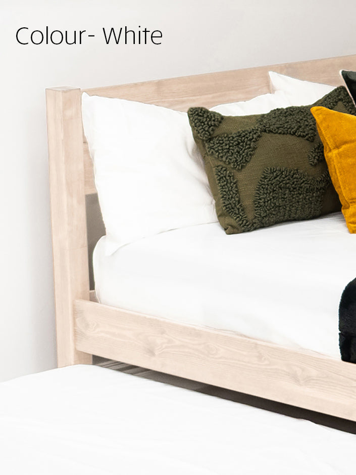 Model 02 – Handmade Wooden Platform Bed (No Headboard) - Colour &amp; Size Options Available