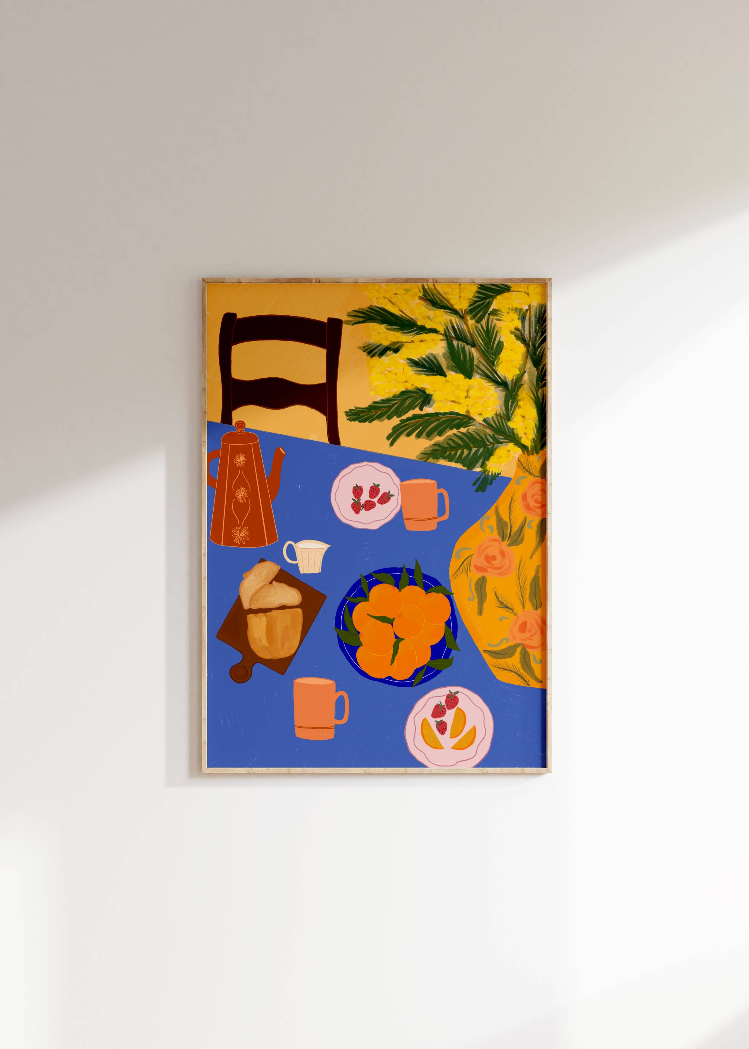 Breakfast in Italy Art Print | Foodie Wall Art