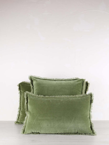 Fara Cushion - Eucalyptus Green - 3 Sizes Available