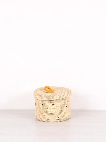 Large Handmade Raffia Basket - 5 patterns available