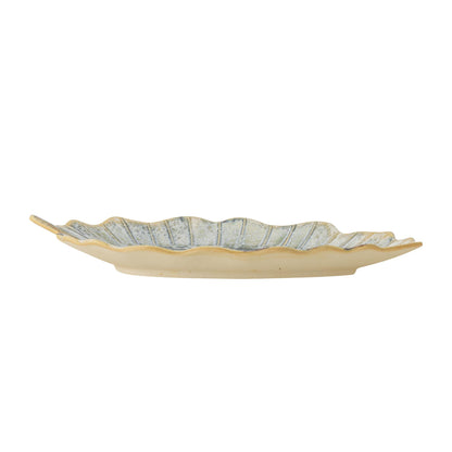 Dorreen Serving Plate Blue - Autumn Leaf - Stoneware