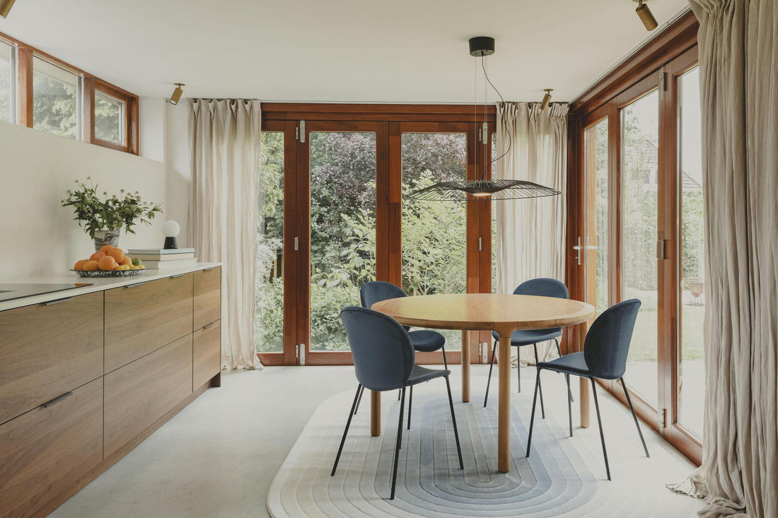 Storm Wooden Round Dining Table - Natural