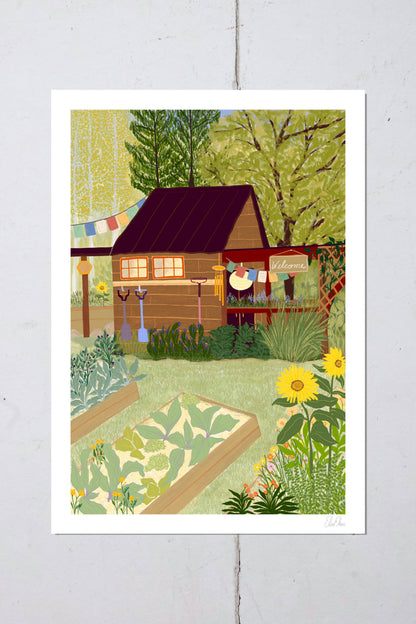 Veggie Garden Art Print | Gardener&